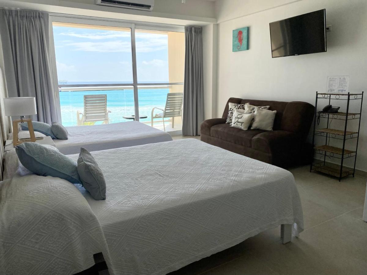 Salvia - Beachfront Studio Cancún Eksteriør billede