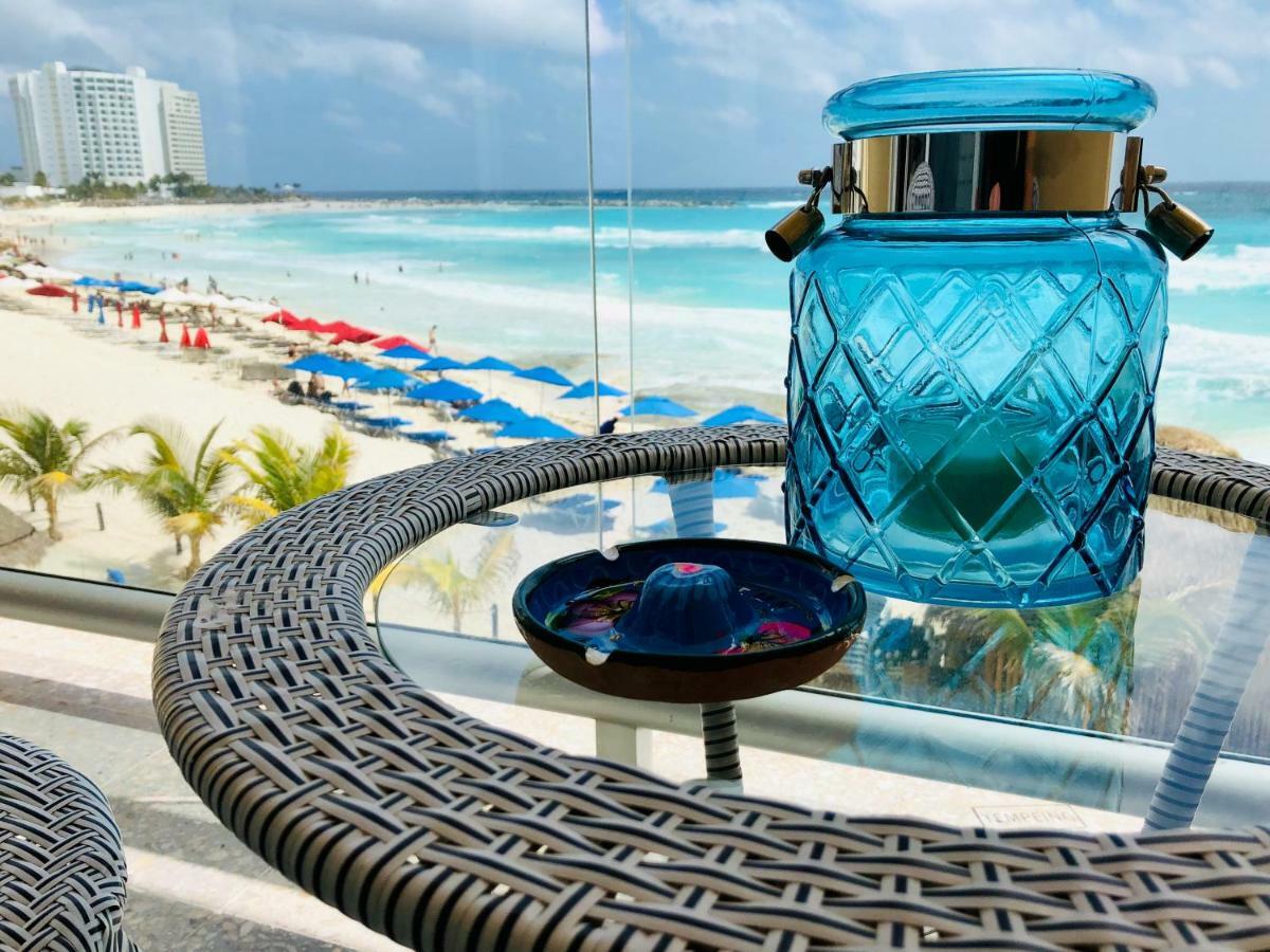 Salvia - Beachfront Studio Cancún Eksteriør billede